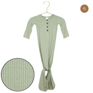 Lou Lou Newborn Gown - Sage Green